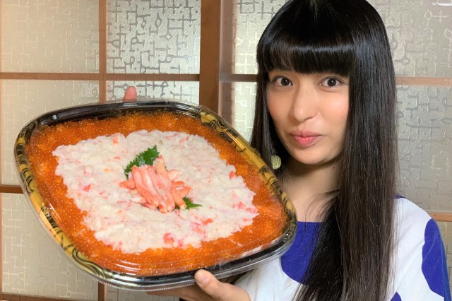 「かっぱ寿司」で1万2000円の商品だとっ…!?  総重量1.5kg以上『メガ盛り蟹いくら丼』を食べてみたぞぉぉぉー!!
